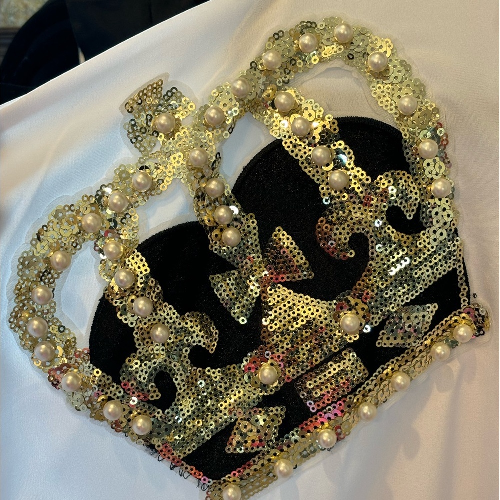Fabulous Crystal Beaded Oversized Asymmetrical Top - Picture 10 of 14